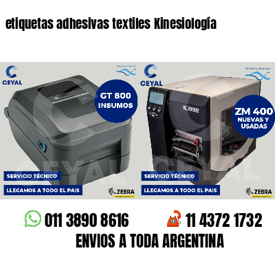 etiquetas adhesivas textiles Kinesiología