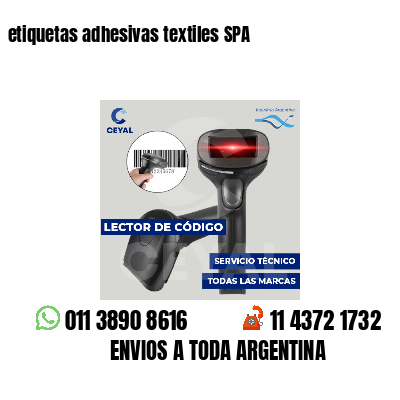 etiquetas adhesivas textiles SPA