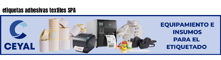 etiquetas adhesivas textiles SPA