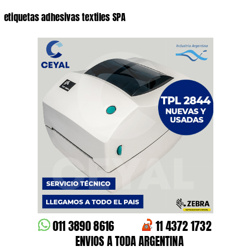 etiquetas adhesivas textiles SPA