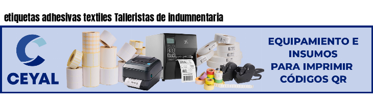 etiquetas adhesivas textiles Talleristas de indumnentaria
