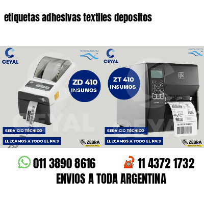 etiquetas adhesivas textiles depositos