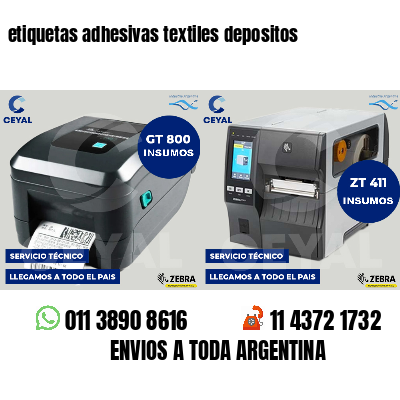 etiquetas adhesivas textiles depositos