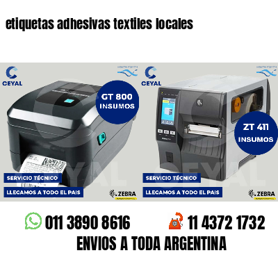 etiquetas adhesivas textiles locales