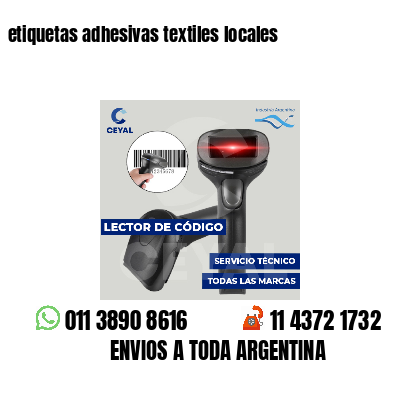 etiquetas adhesivas textiles locales