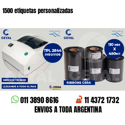 1500 etiquetas personalizadas
