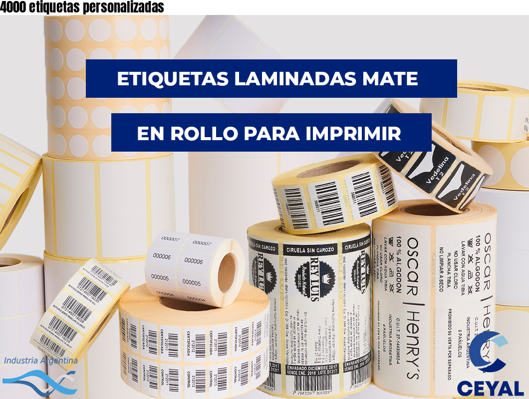 4000 etiquetas personalizadas