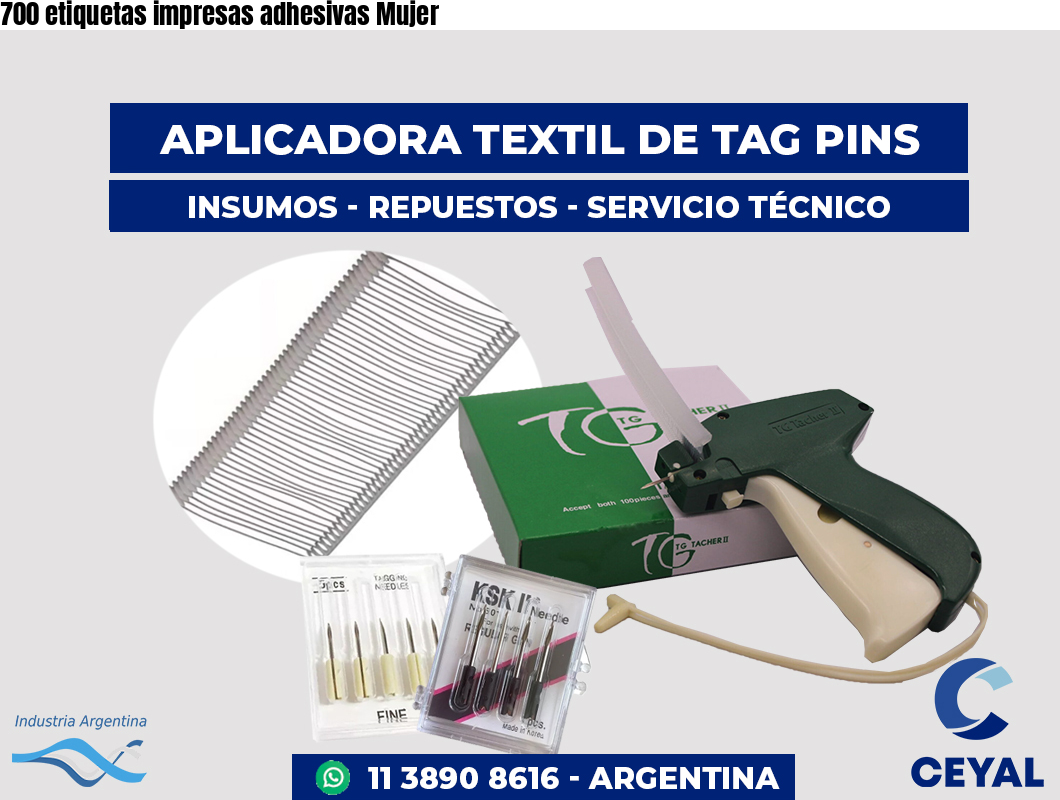 700 etiquetas impresas adhesivas Mujer