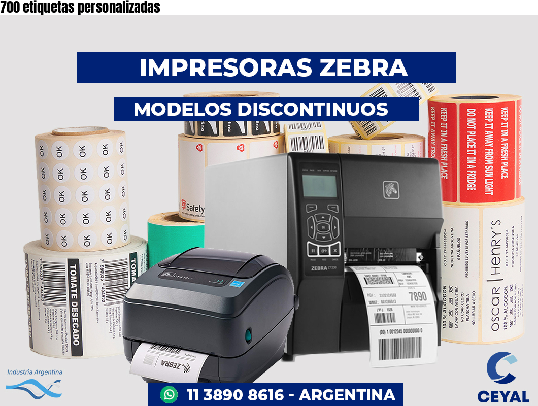 700 etiquetas personalizadas