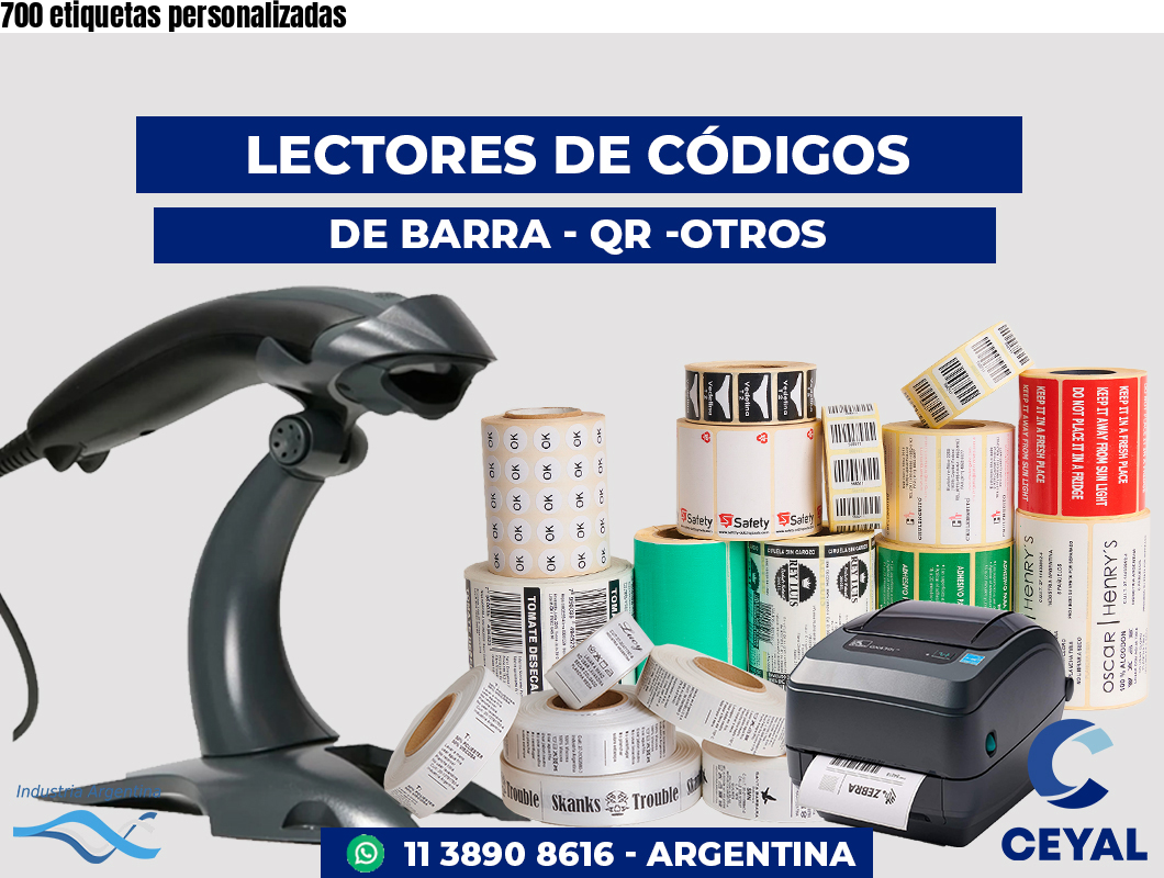 700 etiquetas personalizadas