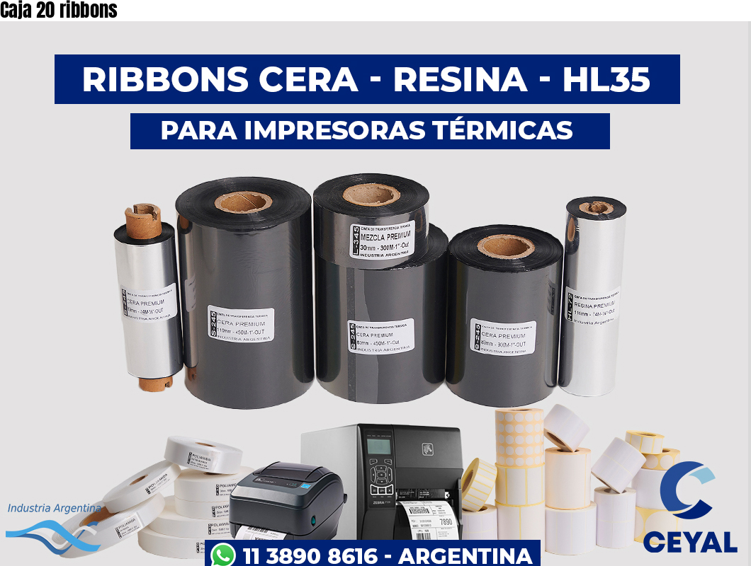 Caja 20 ribbons