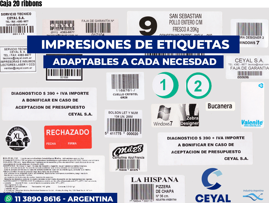 Caja 20 ribbons
