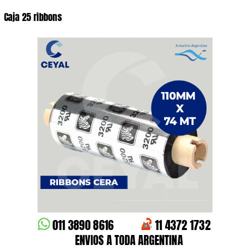 Caja 25 ribbons
