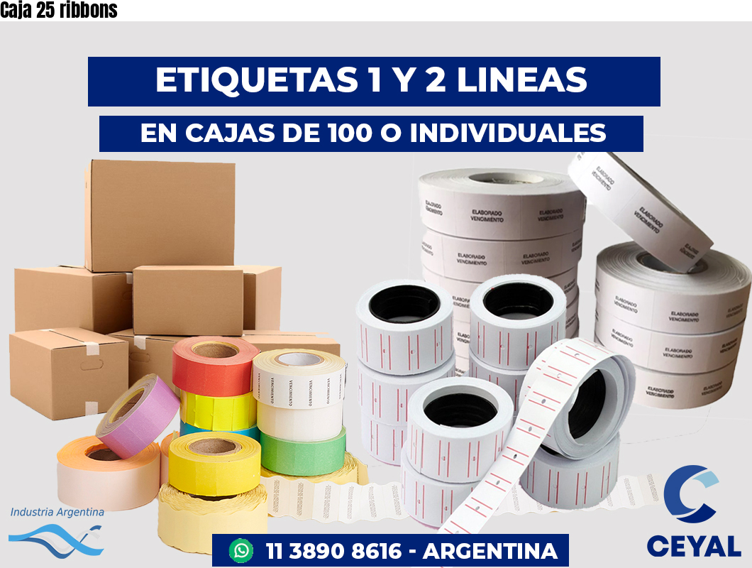 Caja 25 ribbons