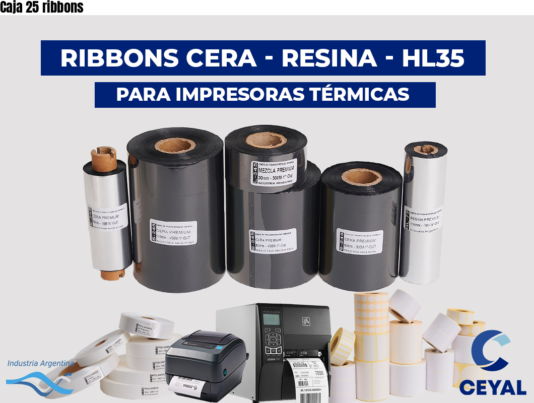 Caja 25 ribbons