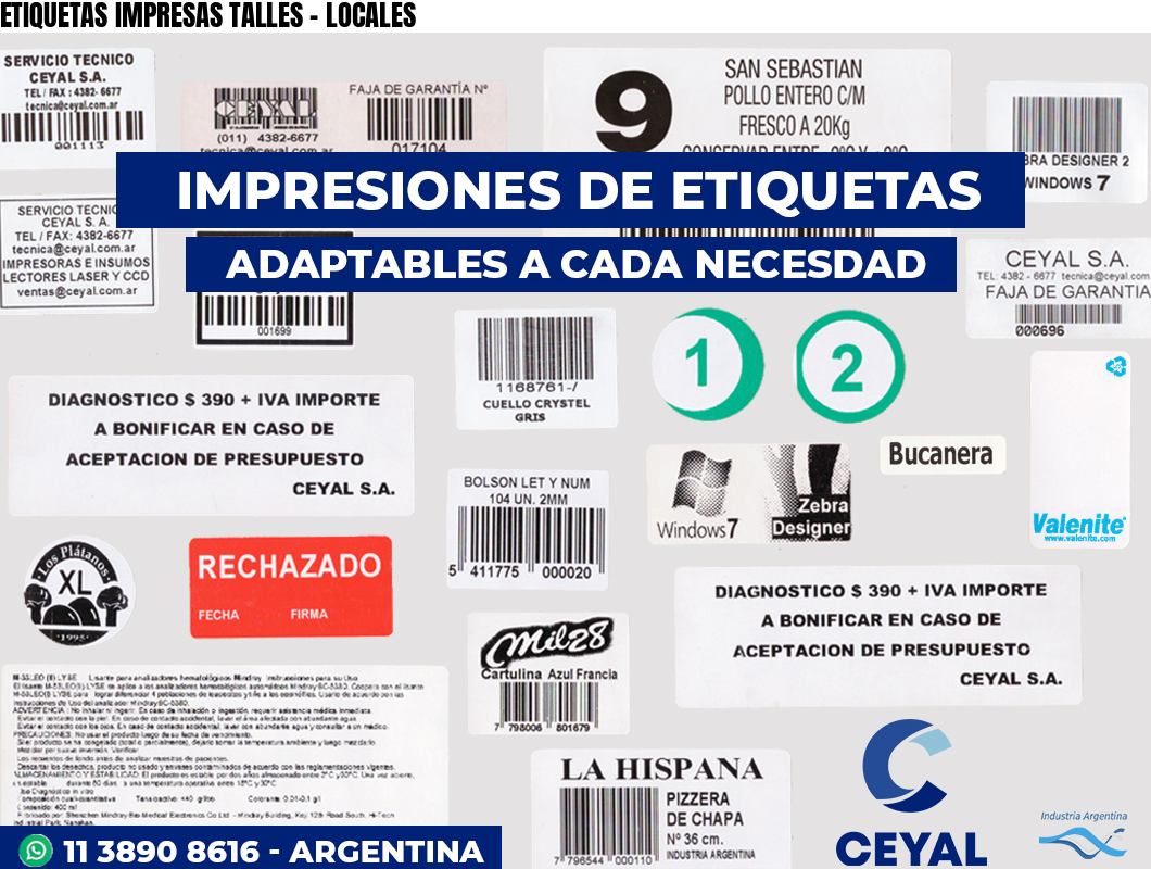 ETIQUETAS IMPRESAS TALLES – LOCALES