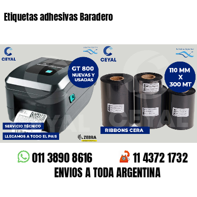 Etiquetas adhesivas Baradero