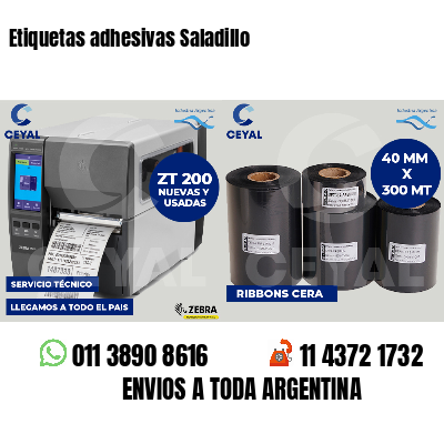 Etiquetas adhesivas Saladillo