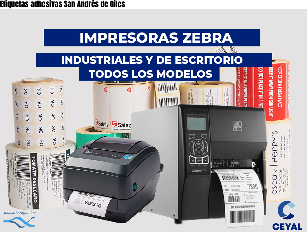 Etiquetas adhesivas San Andrés de Giles
