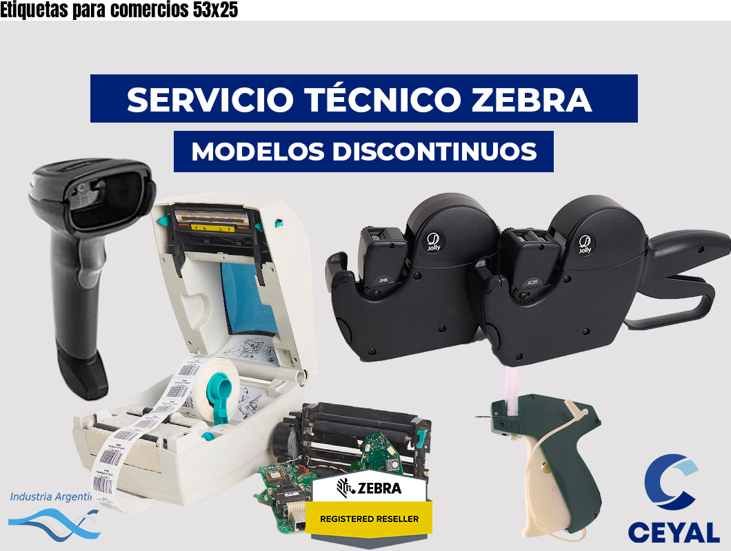 Etiquetas para comercios 53x25