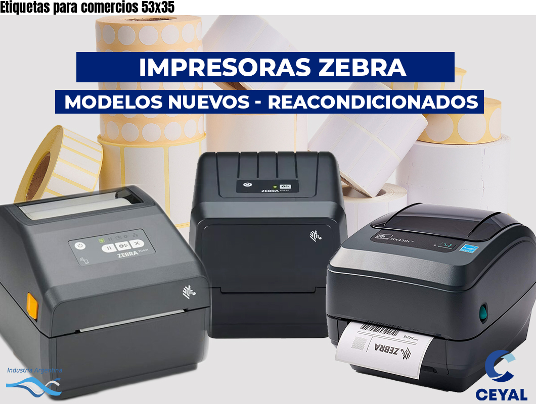 Etiquetas para comercios 53x35