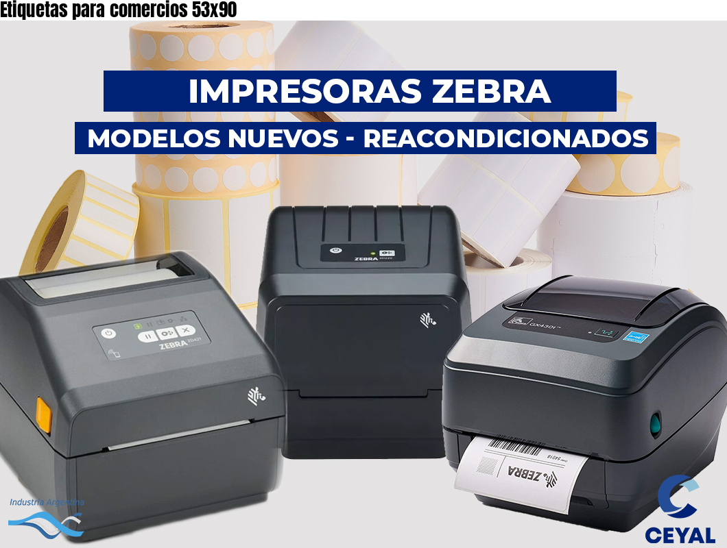 Etiquetas para comercios 53x90