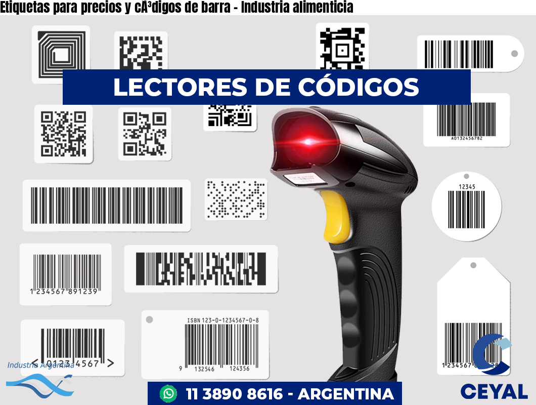 Etiquetas para precios y códigos de barra - Industria alimenticia