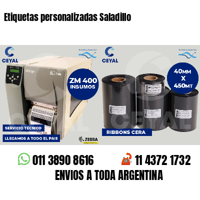 Etiquetas personalizadas Saladillo