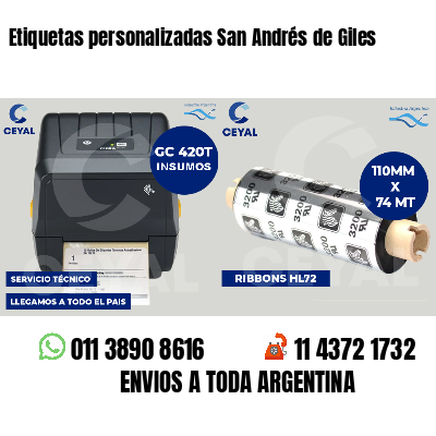 Etiquetas personalizadas San Andrés de Giles