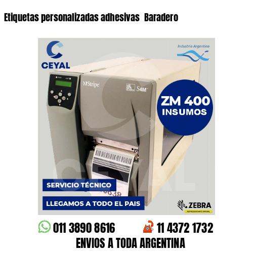 Etiquetas personalizadas adhesivas Baradero