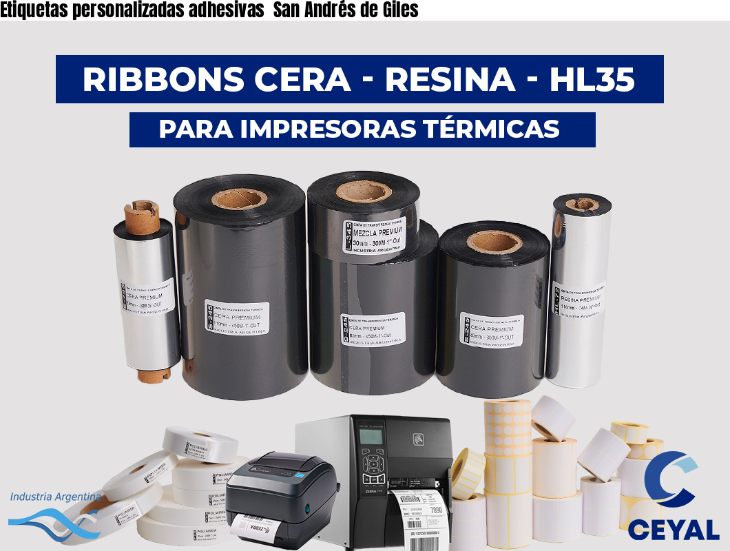 Etiquetas personalizadas adhesivas  San Andrés de Giles