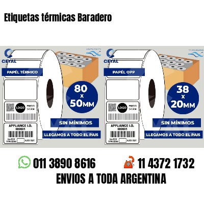 Etiquetas térmicas Baradero