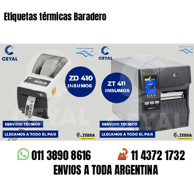 Etiquetas térmicas Baradero