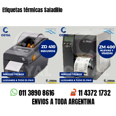 Etiquetas térmicas Saladillo