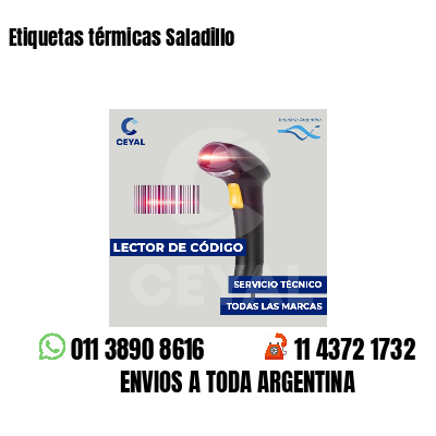 Etiquetas térmicas Saladillo