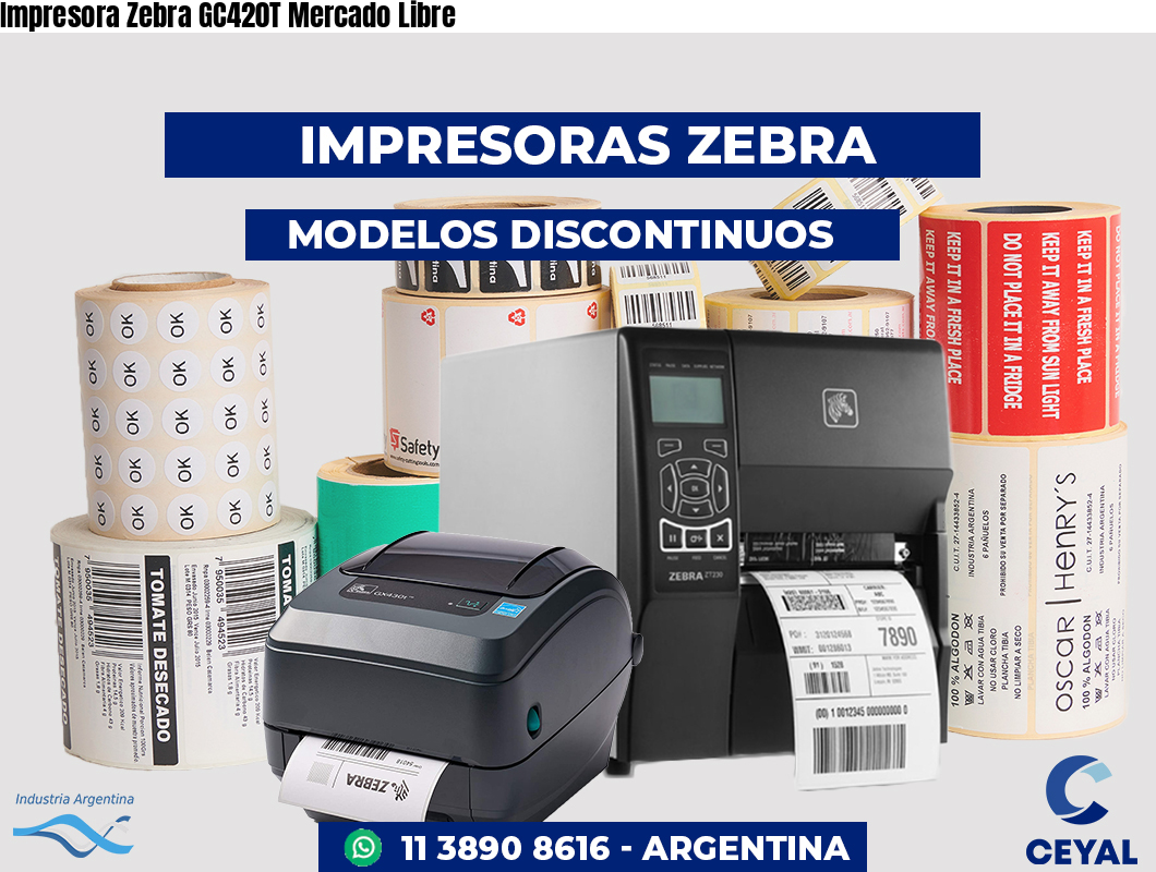 Impresora Zebra GC420T Mercado Libre