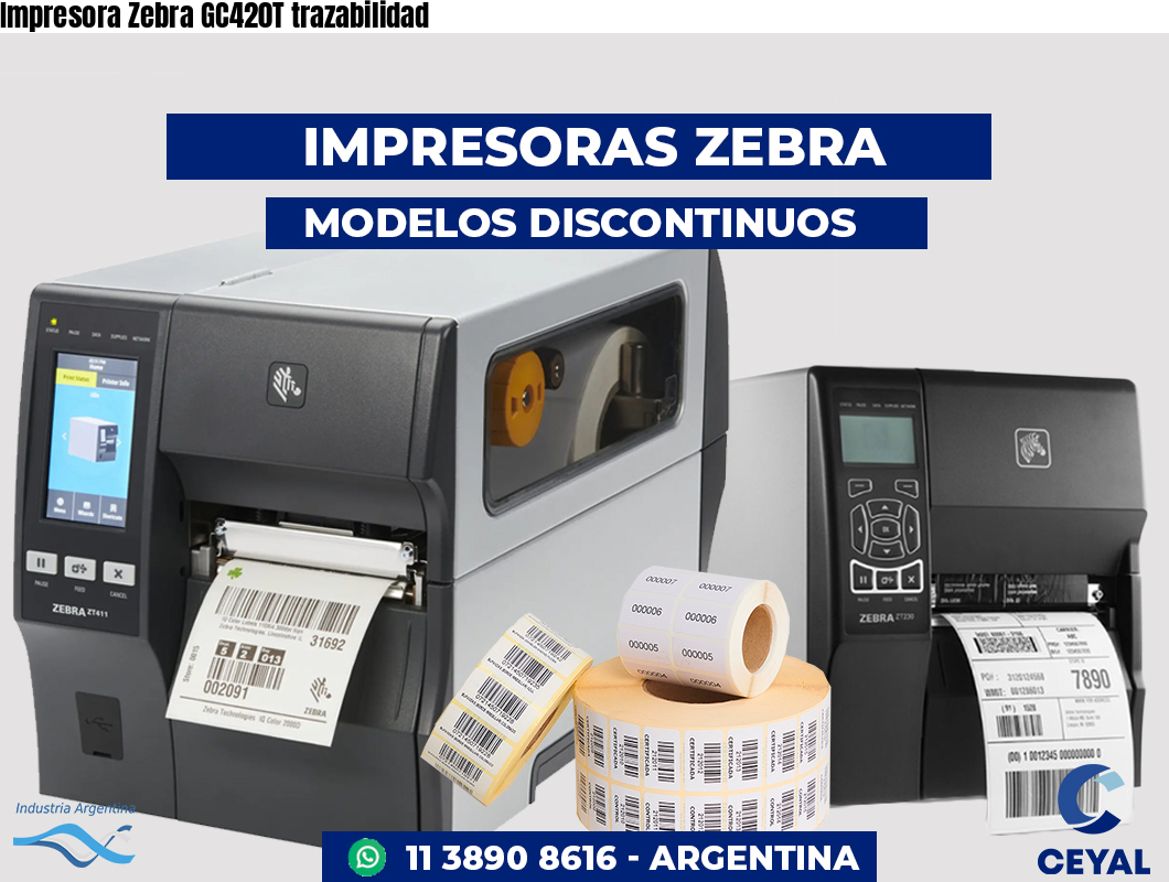 Impresora Zebra GC420T trazabilidad