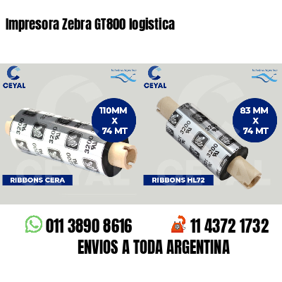 Impresora Zebra GT800 logistica