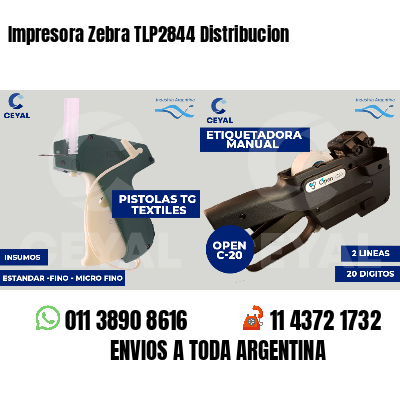 Impresora Zebra TLP2844 Distribucion
