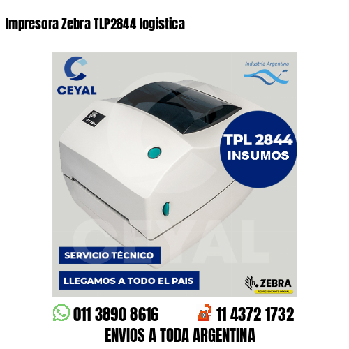 Impresora Zebra TLP2844 logistica
