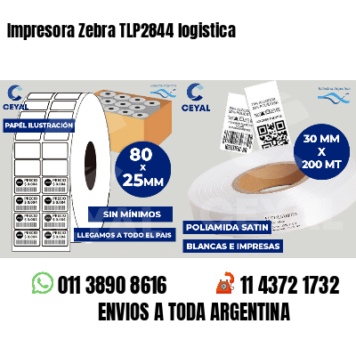 Impresora Zebra TLP2844 logistica