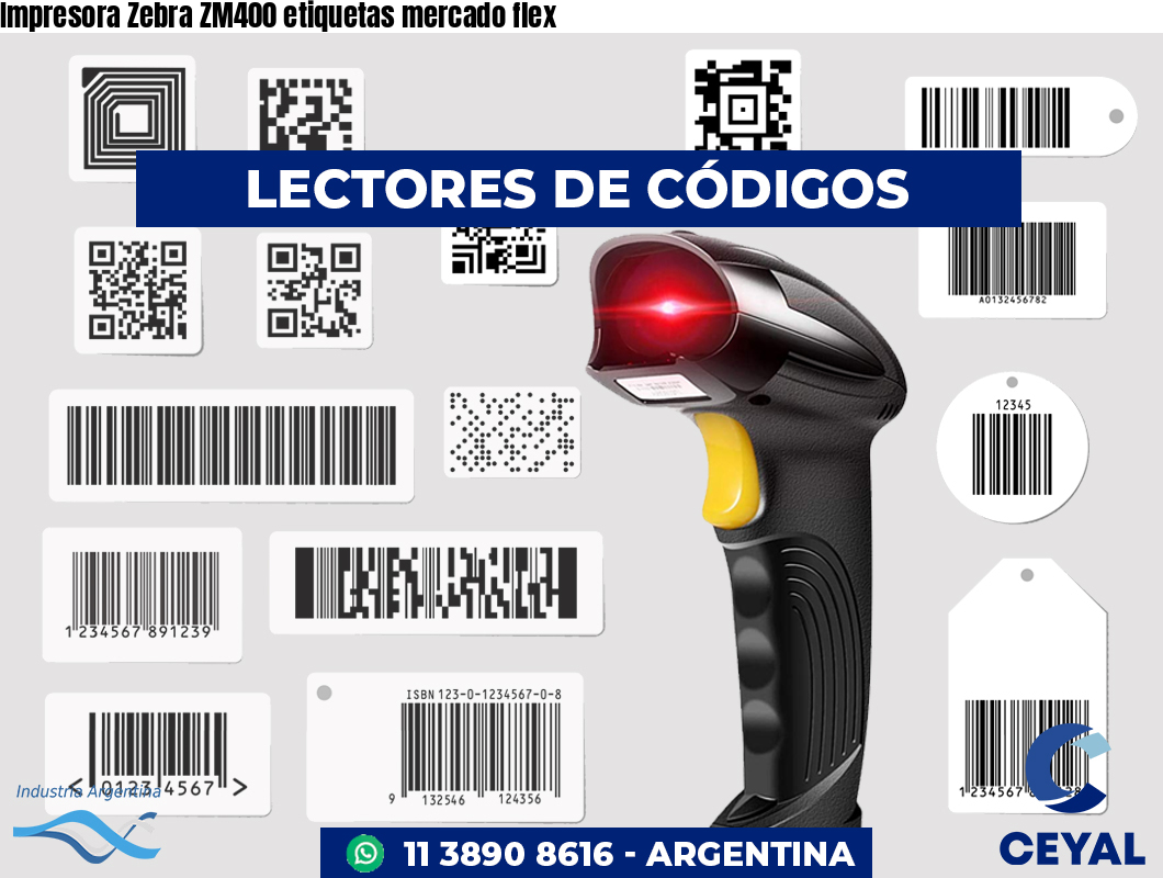 Impresora Zebra ZM400 etiquetas mercado flex