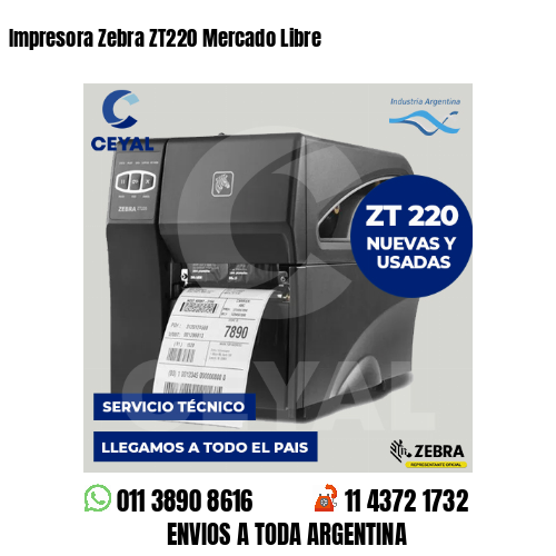 Impresora Zebra ZT220 Mercado Libre