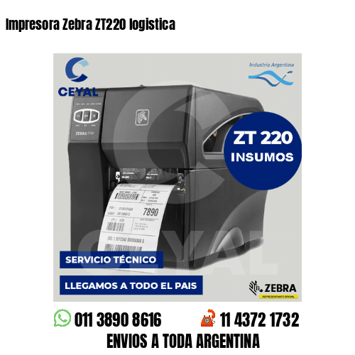 Impresora Zebra ZT220 logistica
