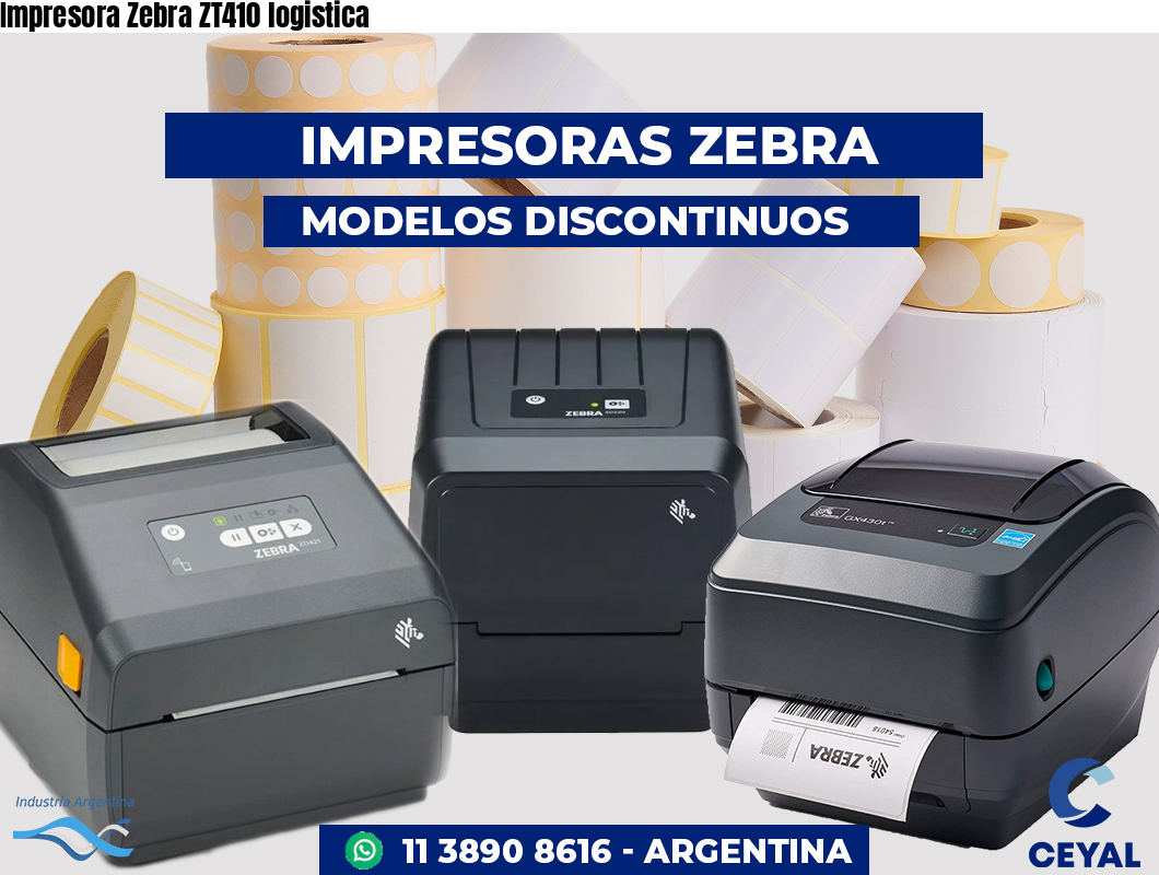Impresora Zebra ZT410 logistica