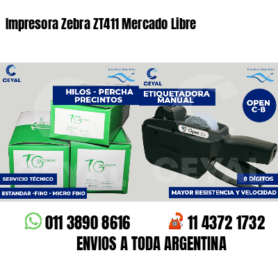 Impresora Zebra ZT411 Mercado Libre