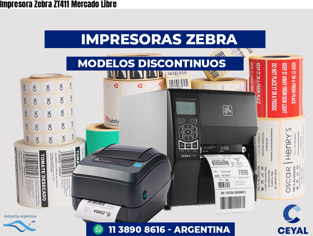 Impresora Zebra ZT411 Mercado Libre