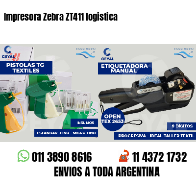 Impresora Zebra ZT411 logistica