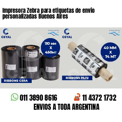 Impresora Zebra para etiquetas de envío personalizadas Buenos Aires