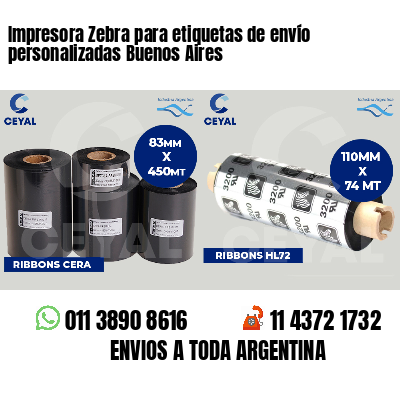 Impresora Zebra para etiquetas de envío personalizadas Buenos Aires